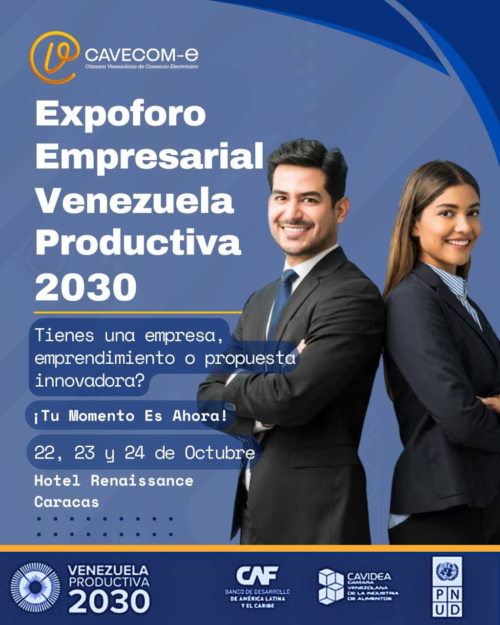 Cavecom-e participará en Expoforo Empresarial Venezuela Productiva 2030
